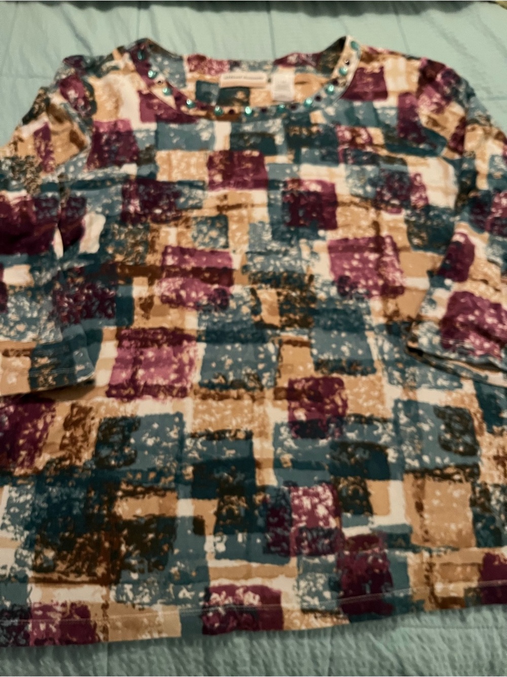 Alfred Dunner Multi-color Knit Top